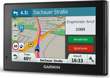 Garmin DriveSmart 50 LMT-D EU Navigationsgerät (12,7cm (5 Zoll) Touch-Glasdisplay, lebenslange Kartenupdates, Verkehrsfunklizenz, Sprachsteuerung) - 