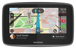 TomTom GO 5200 1PL5.002.01 Navigationsgerät (12,7 cm (5 Zoll), Updates via WiFi, Smartphone Benachrichtigungen, Freisprechen, Lebenslang Karten (Welt), Traffic über Integrierte SIM-Karte) -