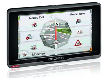 Becker ready.6l EU plus Navigationsgerät (15,8 cm (6,2 Zoll) Bildschirm, 45 Länder vorinstalliert, Lebenslange Kartenupdates und Blitzerwarner, TMC, Bluetooth, inkl. MagClick Aktivhalter) - 