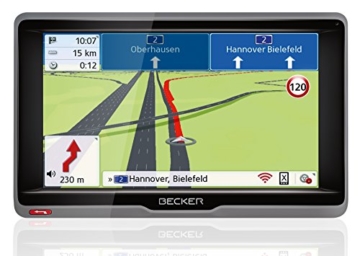 Becker ready.6l EU plus Navigationsgerät (15,8 cm (6,2 Zoll) Bildschirm, 45 Länder vorinstalliert, Lebenslange Kartenupdates und Blitzerwarner, TMC, Bluetooth, inkl. MagClick Aktivhalter) -