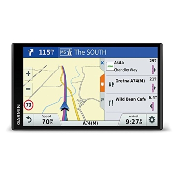 Gamin DriveSmart 61LMT-S Navigationsgerät (17,7 cm (6,95 Zoll) Touch-Display, 46 Länder Europas, lebenslang Kartenupdates, TMC) - 